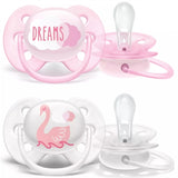 Philips Avent Ultra Soft Sutter 0-6 mdr Dreams/Svane 2-pak