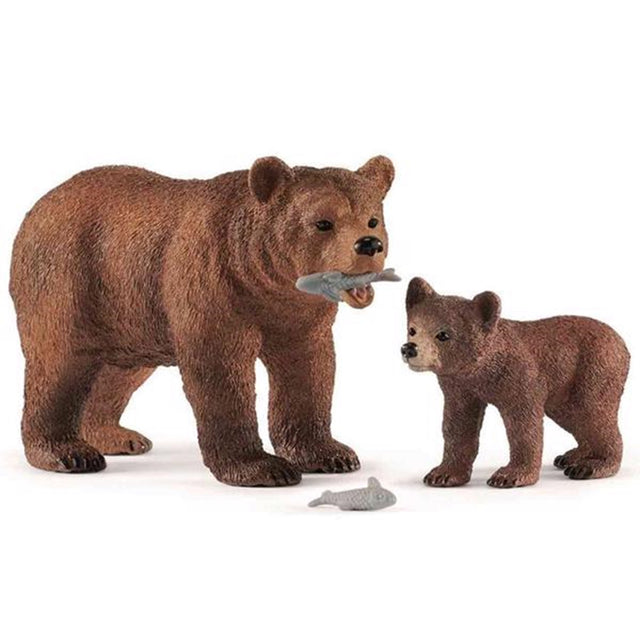 schleich® Wild Life Grizzly Bjørn m. Unge