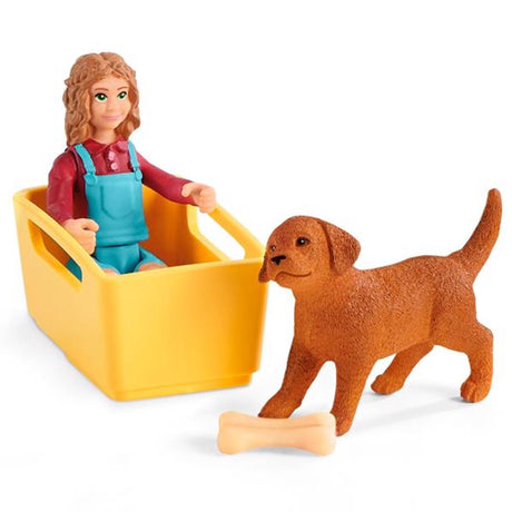 schleich® Farm World Hundehvalp Vogntur