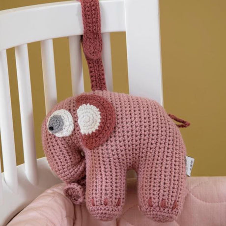 Sebra Musikuro Hæklet Elefant Blossom Pink