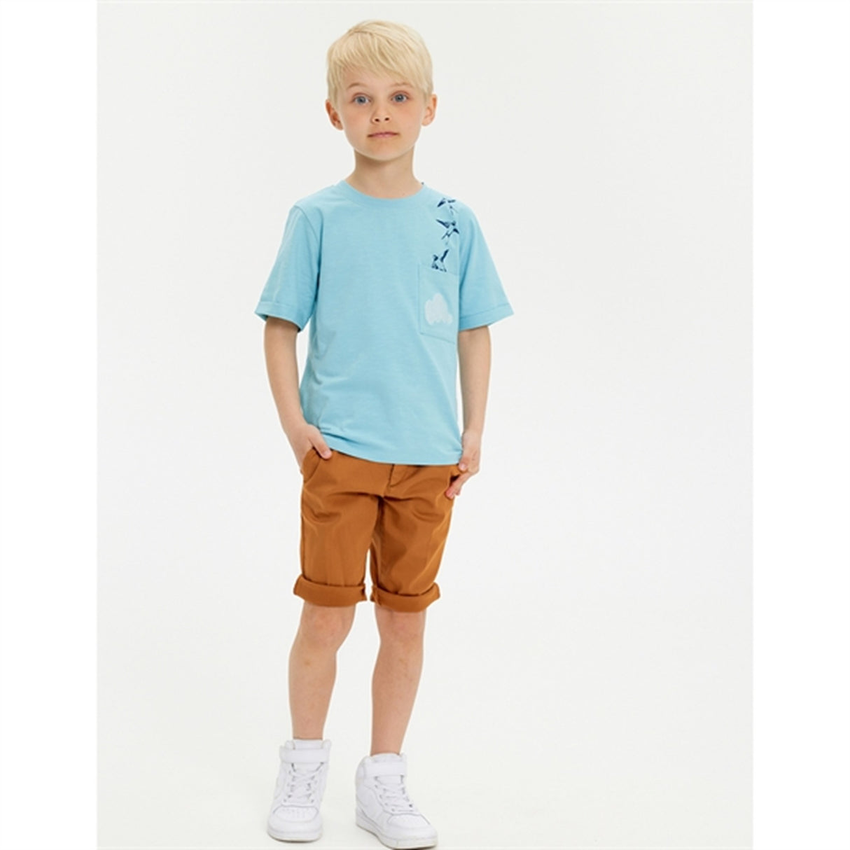 Soft Gallery Sky Blue Cloud Jaden T-shirt