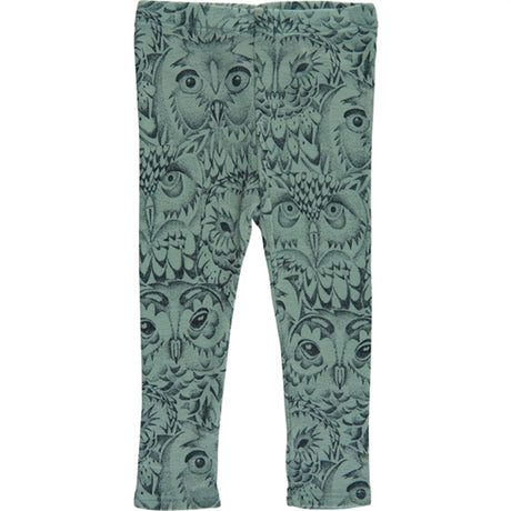 Soft Gallery Iceberg Green Paula Owl Uld Leggings