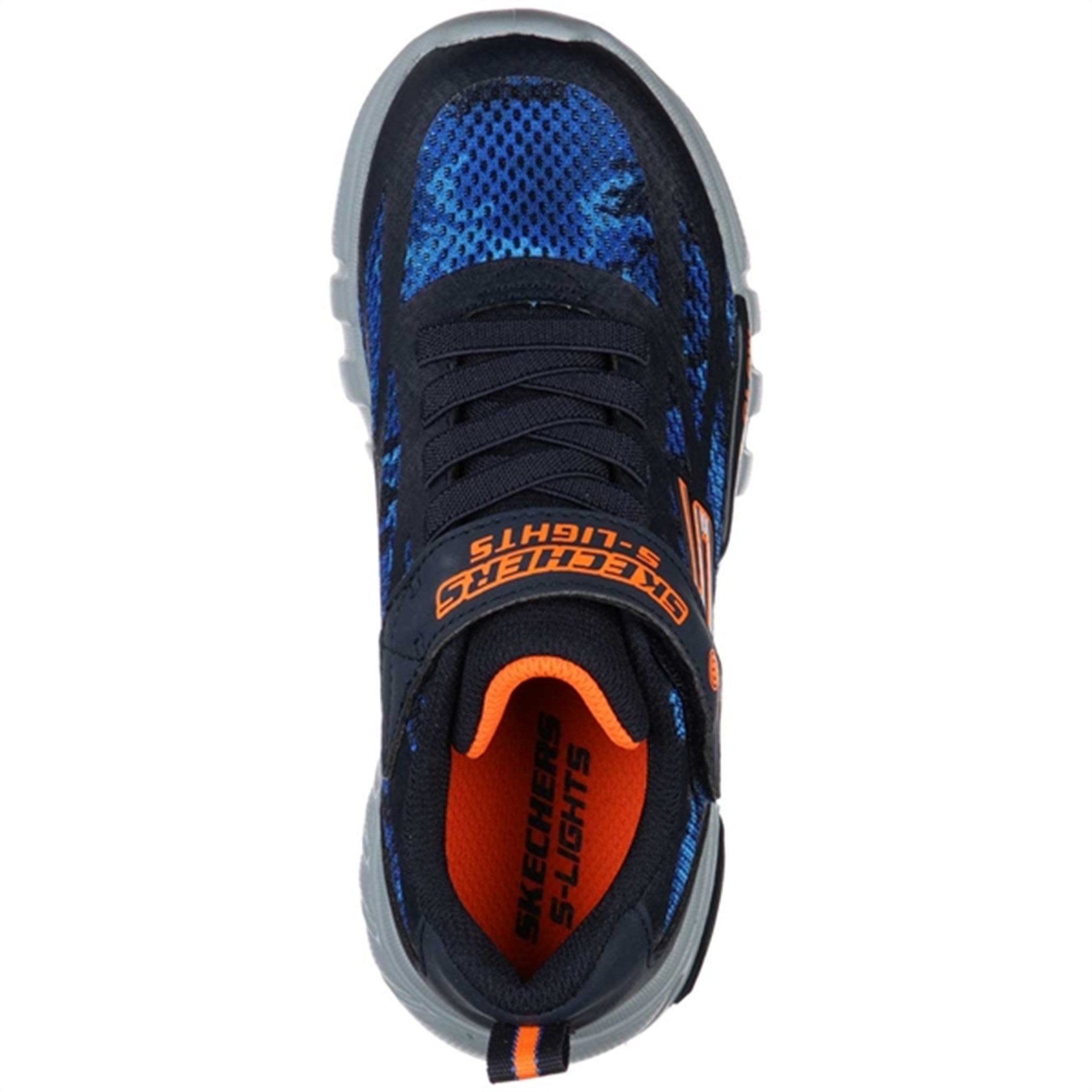 Skechers S-Lights Flex Glow Sneakers Rondler Navy/Orange 5