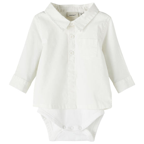 Name it Bright White Roah Skjorte Body