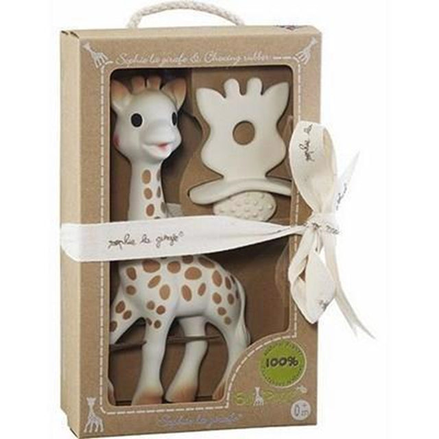 Sophie la Girafe So Pure Sophie Giraf 18 cm + Neutral bidering