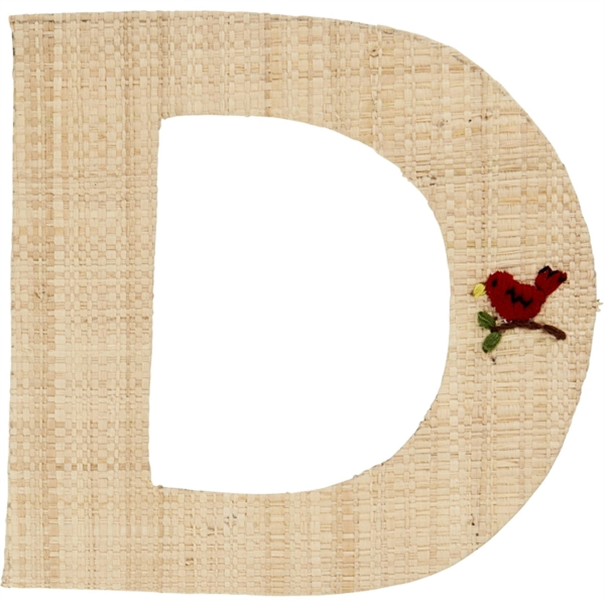 RICE Nature Raffie Klistermærke Bogstav Flowers & Animals