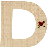 RICE Nature Raffie Klistermærke Bogstav Flowers & Animals