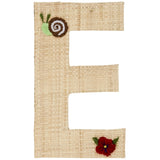 RICE Nature Raffie Klistermærke Bogstav Flowers & Animals