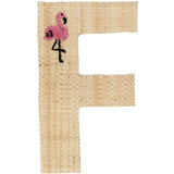 RICE Nature Raffie Klistermærke Bogstav Flowers & Animals