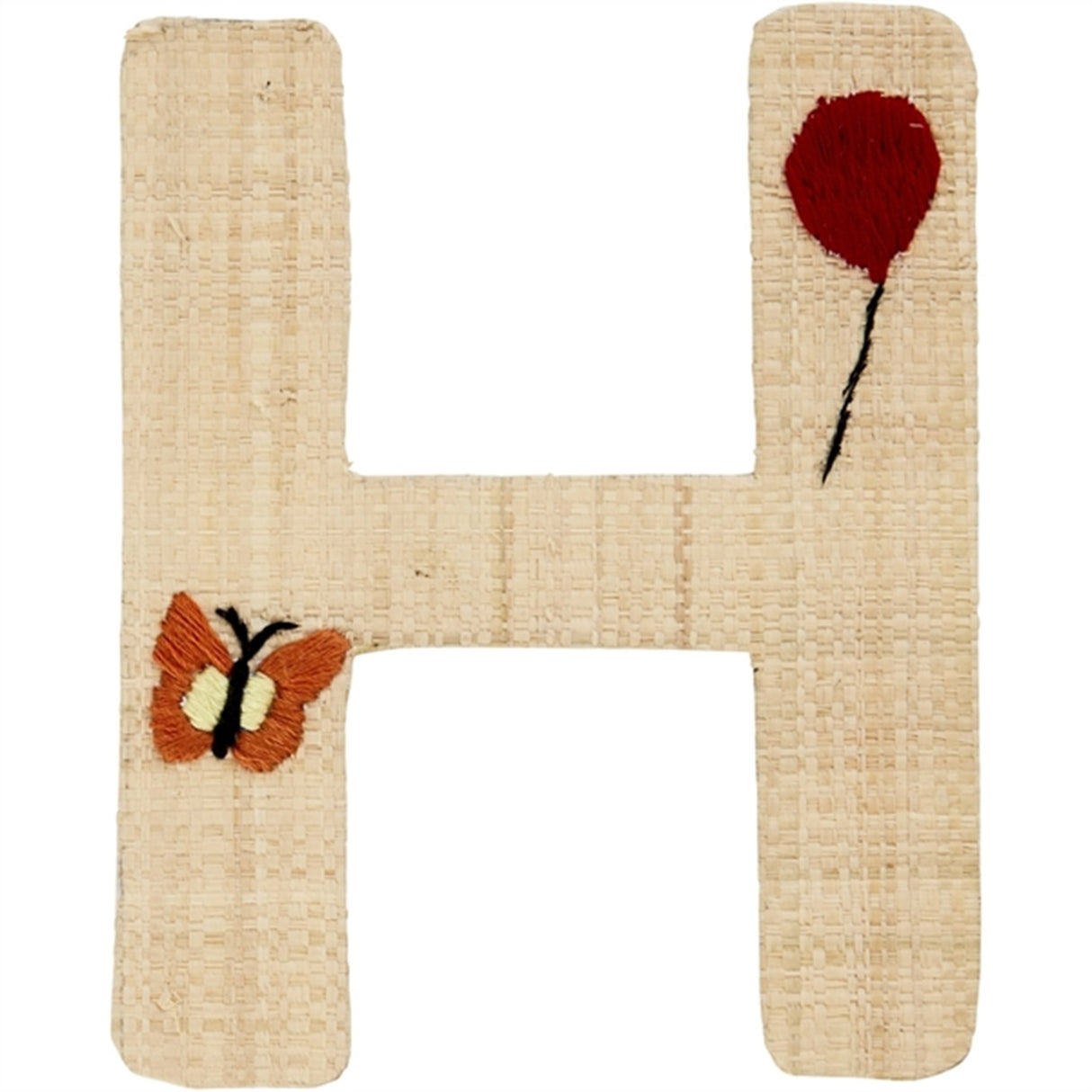 RICE Nature Raffie Klistermærke Bogstav Flowers & Animals