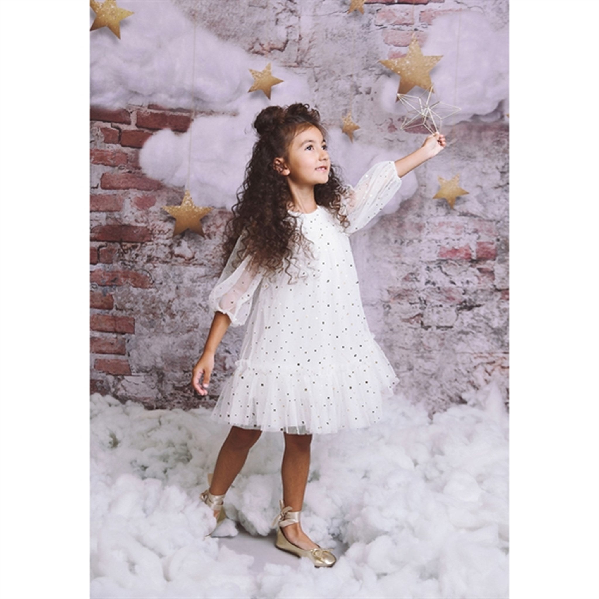 Dolly by Le Petit Tom Stars & Moon Empress Tulle Kjole Off White 2