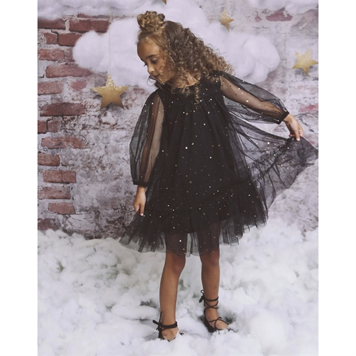 Dolly by Le Petit Tom Stars & Moon Tulle Empress Kjole Black 2