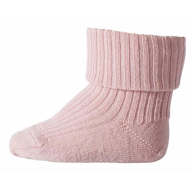 MP 589 Wool Socks Rib 188 Wood Rose