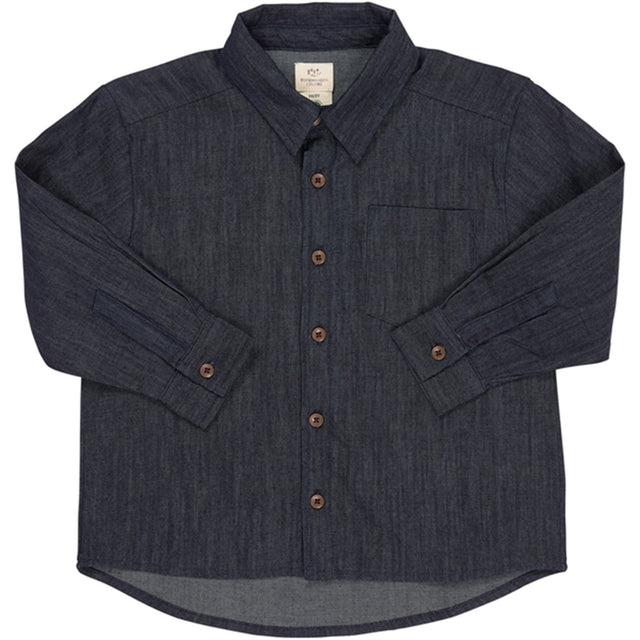 Copenhagen Colors Dk Denim Blue Denim Classic Skjorte