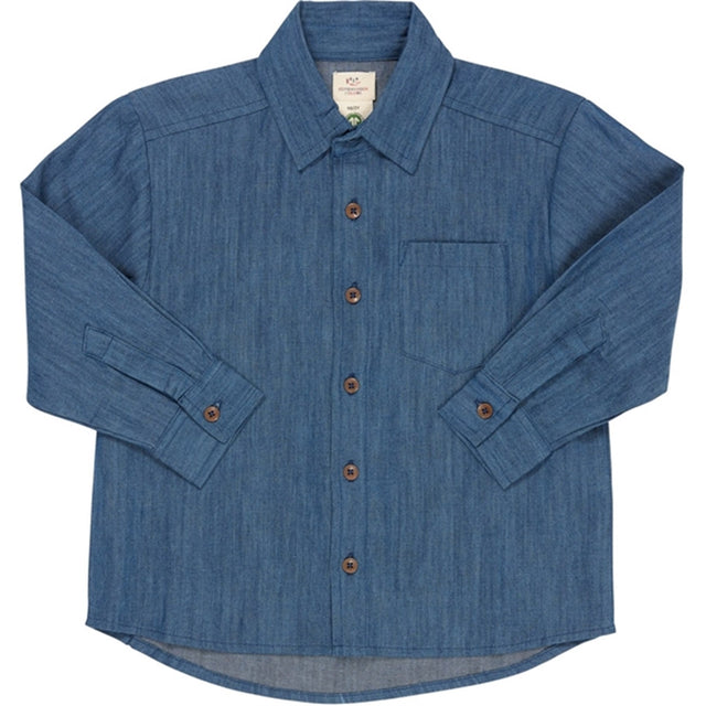 Copenhagen Colors Lt Denim Blue Denim Classic Skjorte