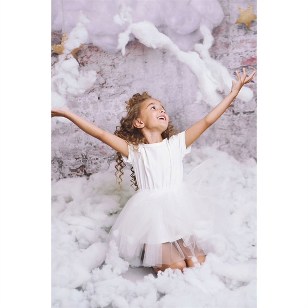 Dolly by Le Petit Tom Tutully T-Shirt Tutu Kjole White 4