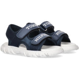 Tommy Hilfiger Logo Velcro Sandal Blue