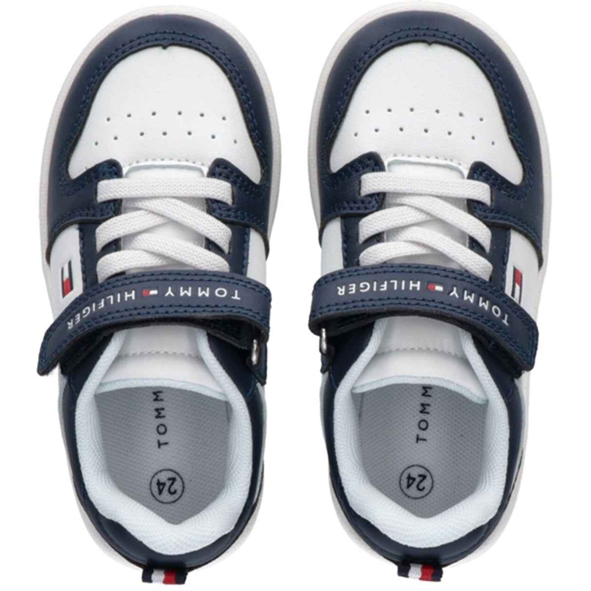 Tommy Hilfiger Low Cut Lace-up Velcro Sneaker Blue/White