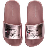 Tommy Hilfiger Logo Pool Slide Rose Gold 4