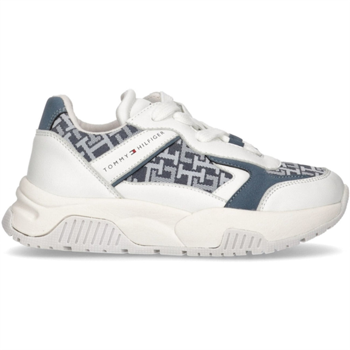 Tommy Hilfiger Low Cut Lace-Up Sneakers White/Denim