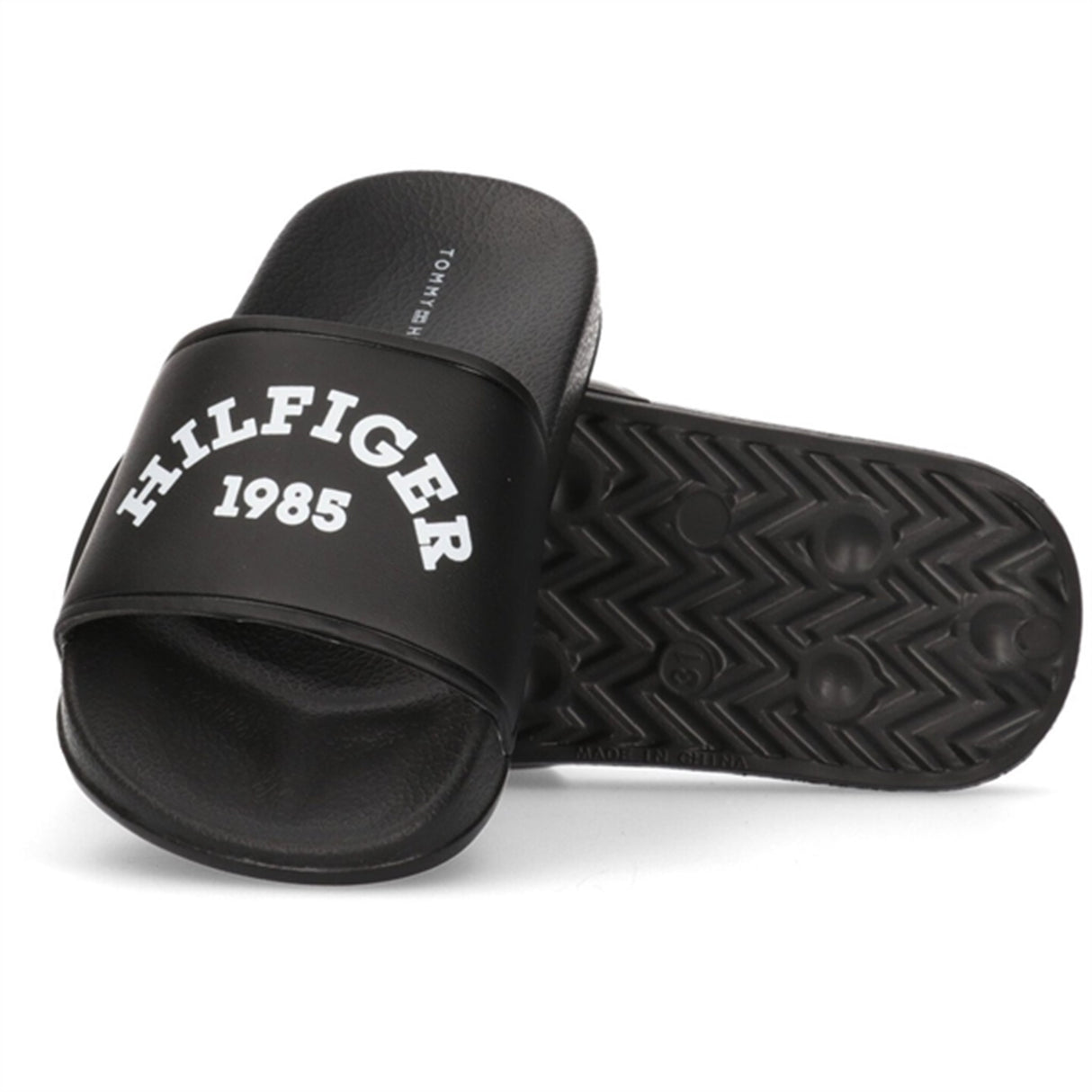 Tommy Hilfiger Logo Pool Slide Black 3