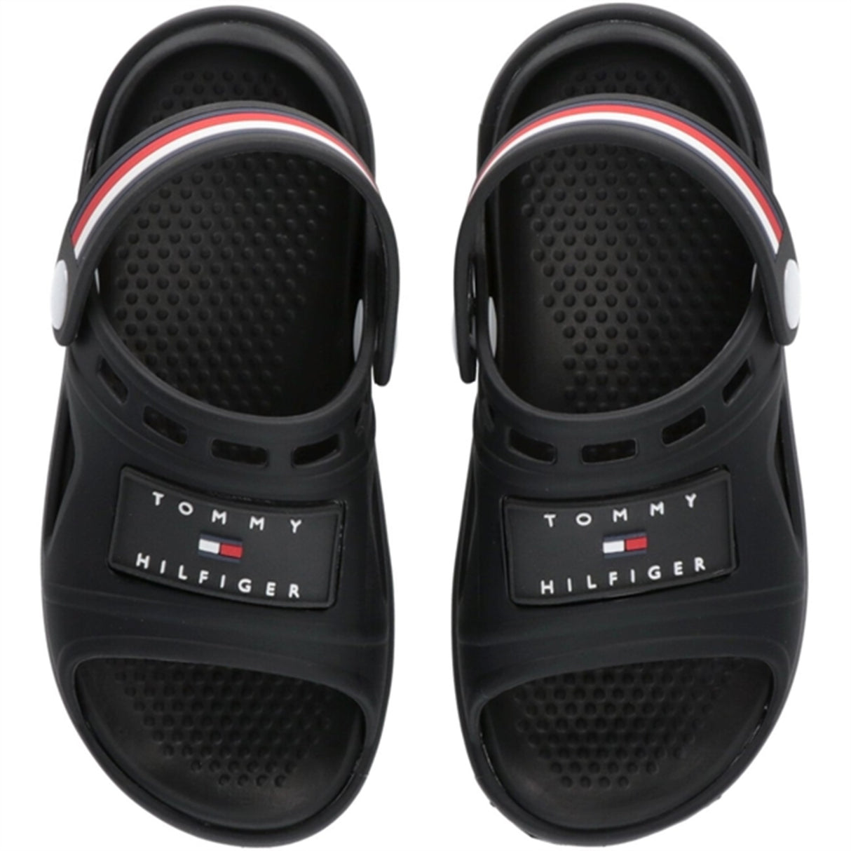 Tommy Hilfiger Stripes Comfy Sandal Black 4