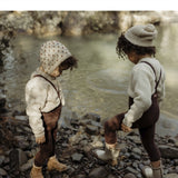 Silly Silas Teddy Warmy Footless Tights Chocolate Brown