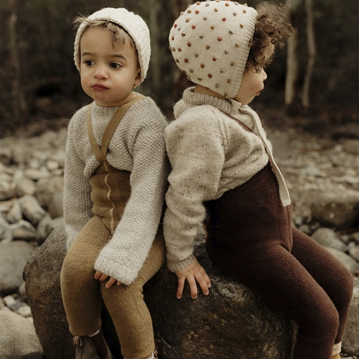 Silly Silas Teddy Warmy Footless Tights Acorn Brown