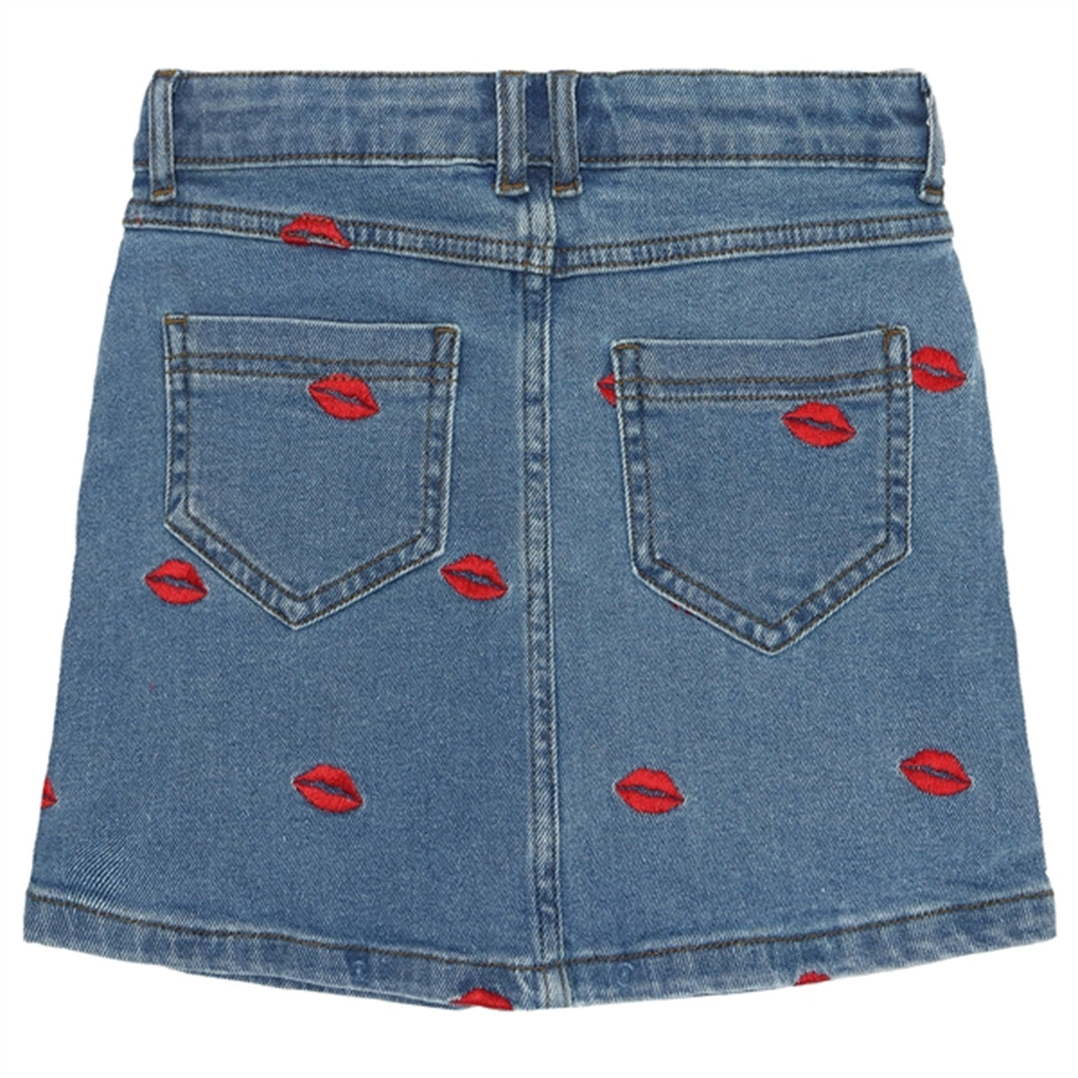 The New Medium blue Lips Denim Nederdel 5