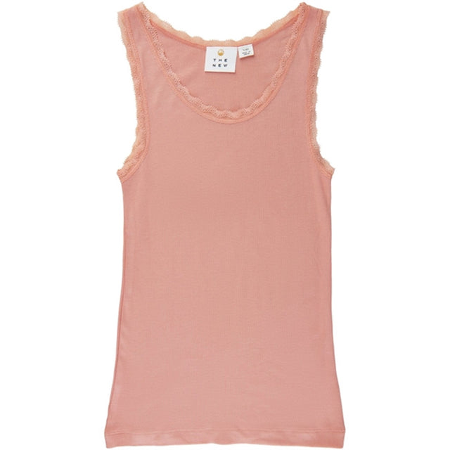 THE NEW Peach Beige Olace Tanktop