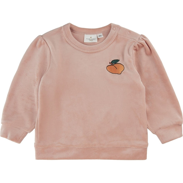 THE NEW Siblings Peach Beige Flima Velour Sweatshirt