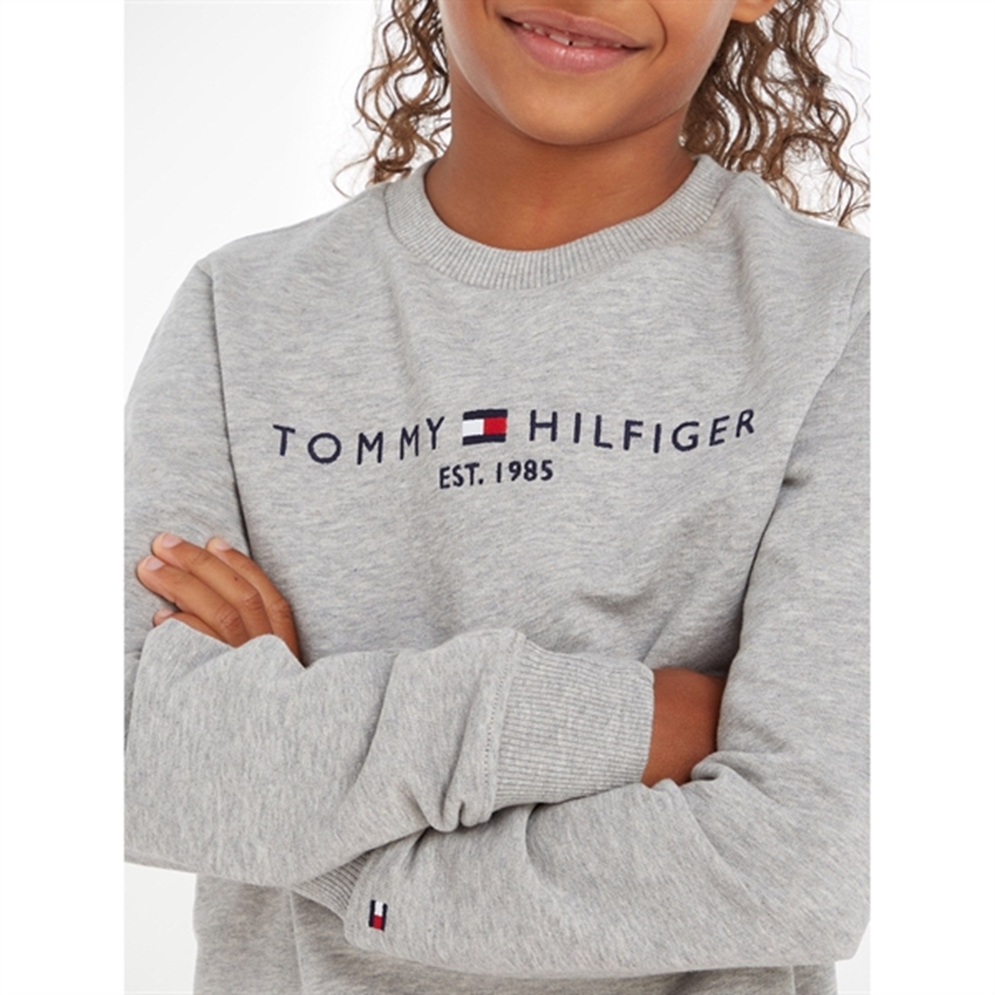 Tommy Hilfiger Essential Sweatshirt Light Grey Heather 4