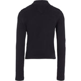 Tommy Hilfiger Stripe Mock Bluse Black / Desert Sky Stripe