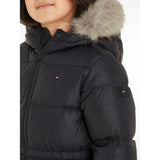 Tommy Hilfiger Long Waisted Dunjakke Black