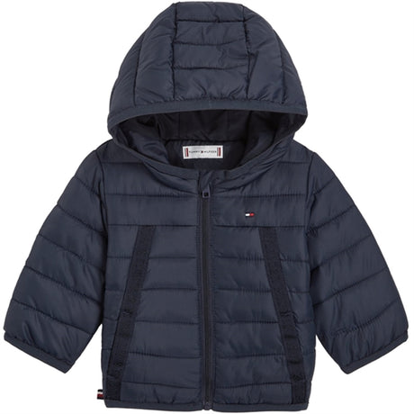 Tommy Hilfiger Baby Monotype Tape Puffer Jakke Desert Sky