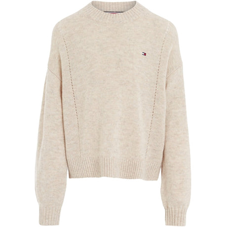 Tommy Hilfiger Essential Soft Uld Striktrøje Merino Melange