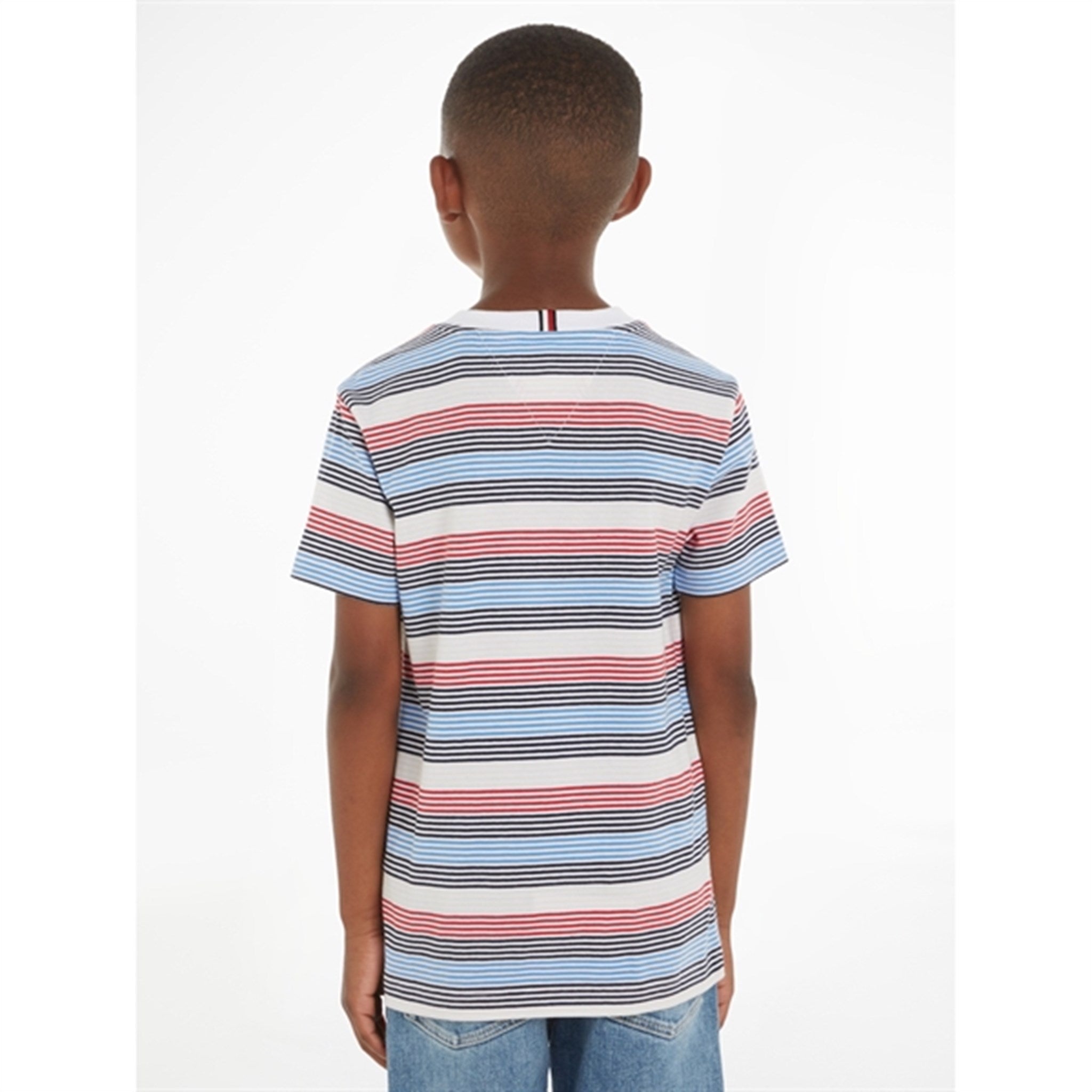 Tommy Hilfiger Corporate Stripe T-Shirt Red White Blue Stripe 3