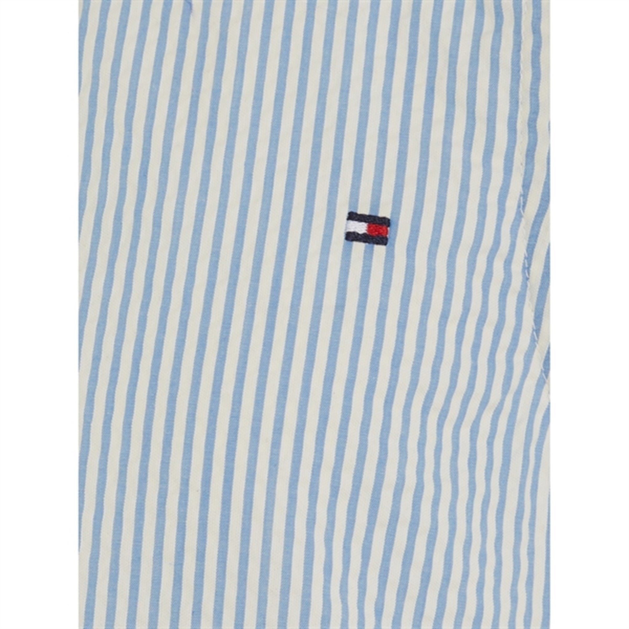 Tommy Hilfiger Seersucker Striped Ruffle Dress Blue Spell Stripe 5