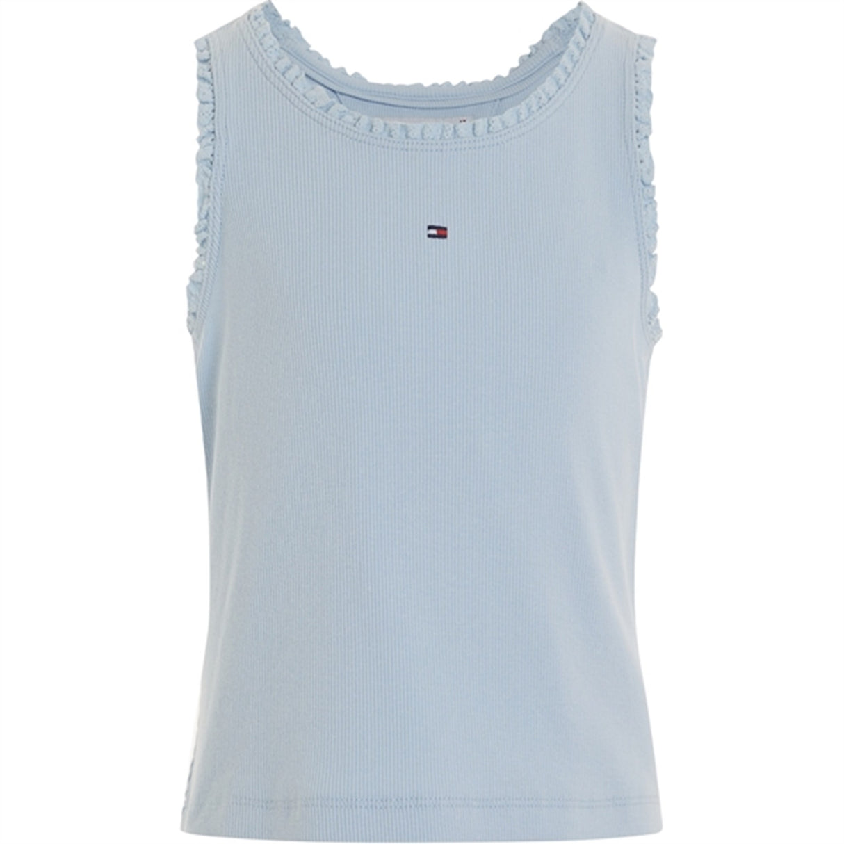 Tommy Hilfiger Essential Rib Lace Tank Top Breezy Blue