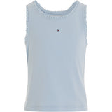 Tommy Hilfiger Essential Rib Lace Tank Top Breezy Blue