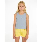 Tommy Hilfiger Essential Rib Lace Tank Top Breezy Blue