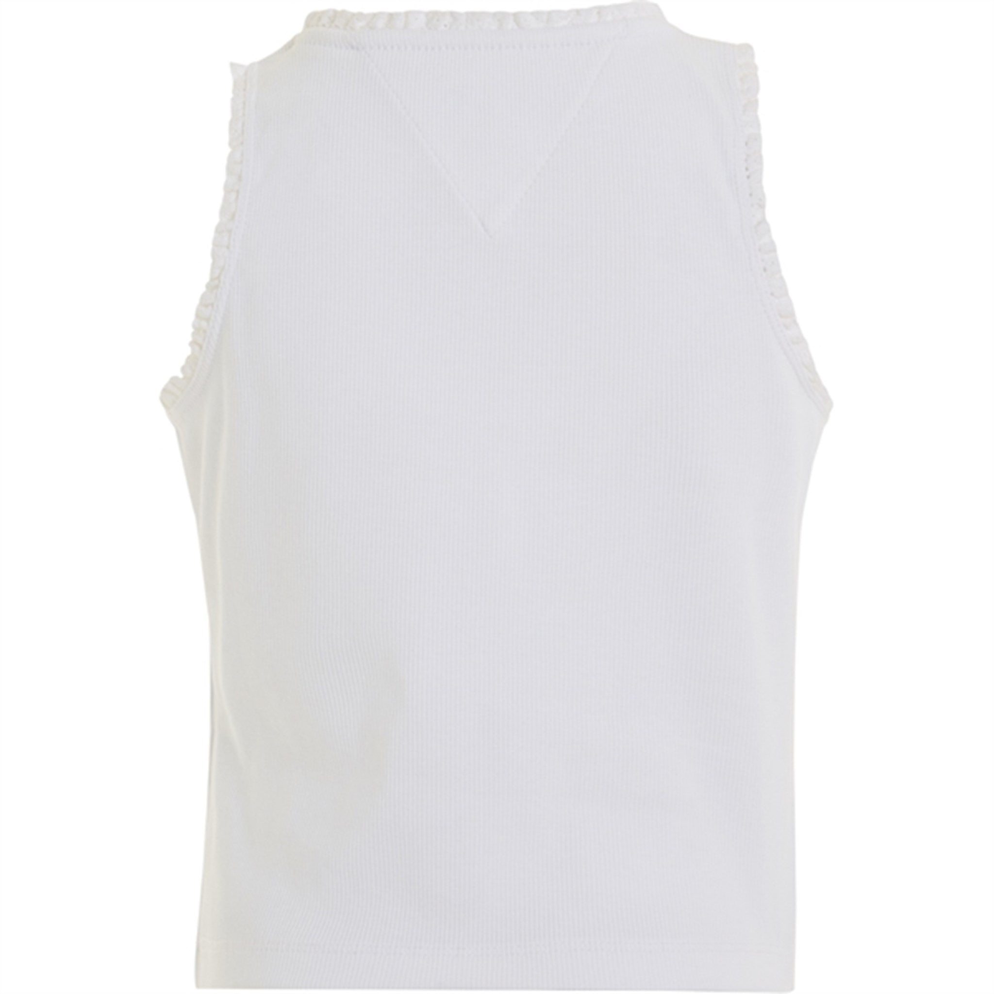 Tommy Hilfiger Essential Rib Lace Tank Top White 6