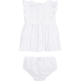 Tommy Hilfiger Baby Broderie Kjole White