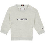 Tommy Hilfiger Baby Monotype Striktrøje New Light Grey Heather