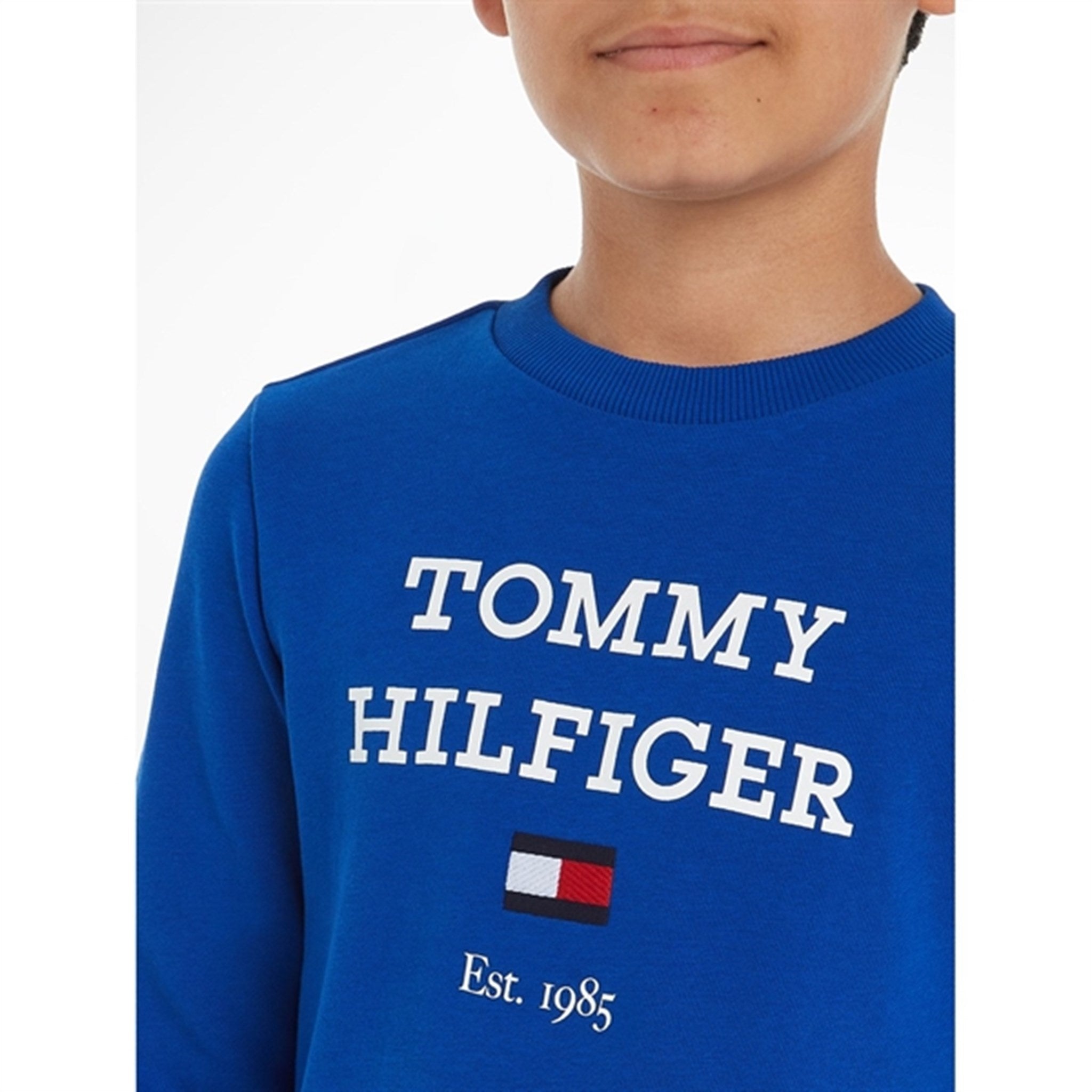Tommy Hilfiger Th Logo Sweatshirt Ultra Blue 6