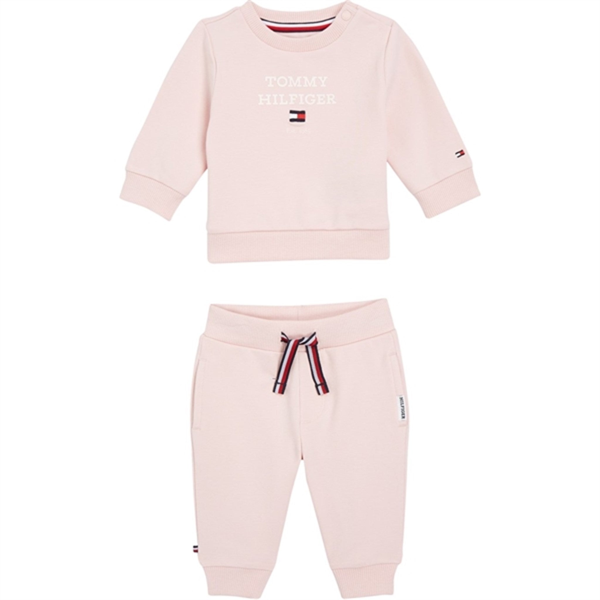 Tommy Hilfiger Baby Th Logo Sæt Whimsy Pink