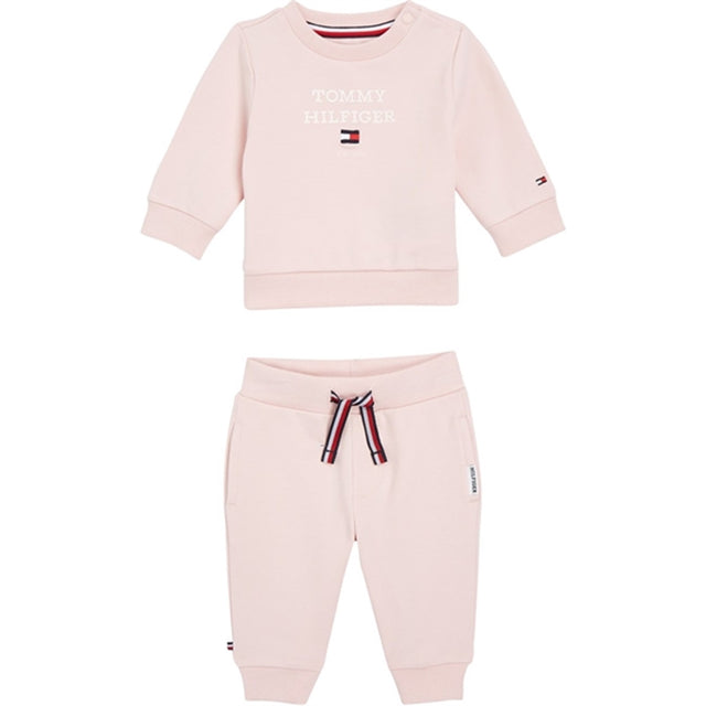 Tommy Hilfiger Baby Th Logo Sæt Whimsy Pink
