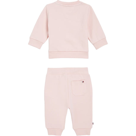 Tommy Hilfiger Baby Th Logo Sæt Whimsy Pink