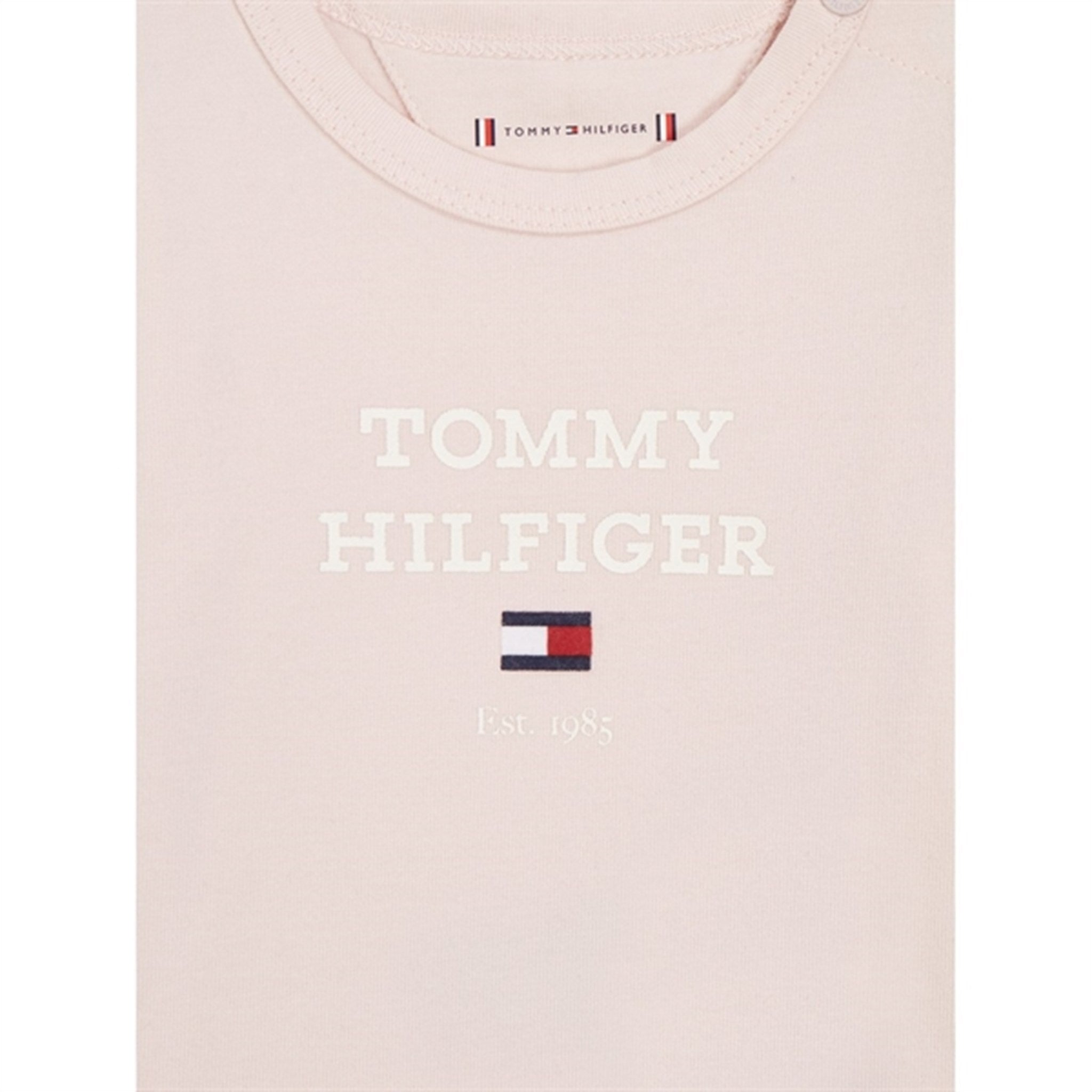 Tommy Hilfiger Baby Th Logo Langærmet Body Whimsy Pink 3