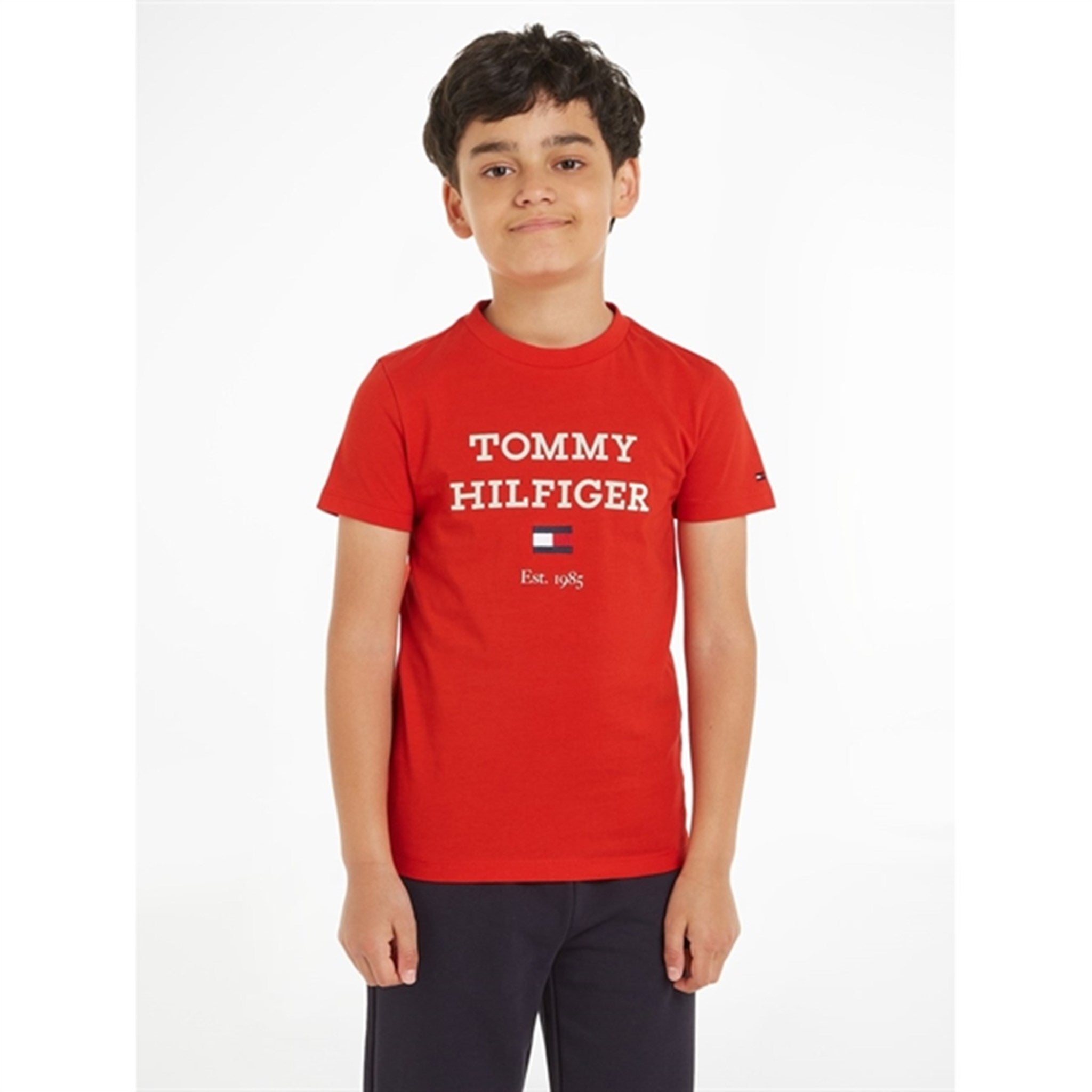 Tommy Hilfiger Th Logo T-shirt Fierce Red 4